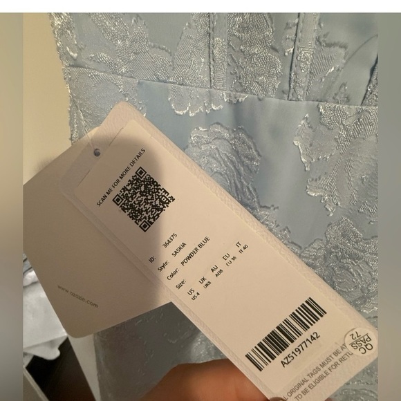 AZAZIE SASKIA POWDER BLUE MAXI DRESS - Picture 3 of 4